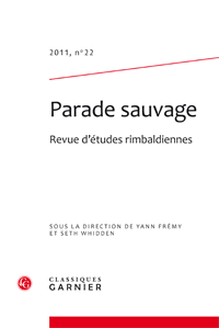 Parade Sauvage n° 22 Parade Sauvage n° 22