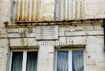 Charleville, The plaque on Rimbaud's native house