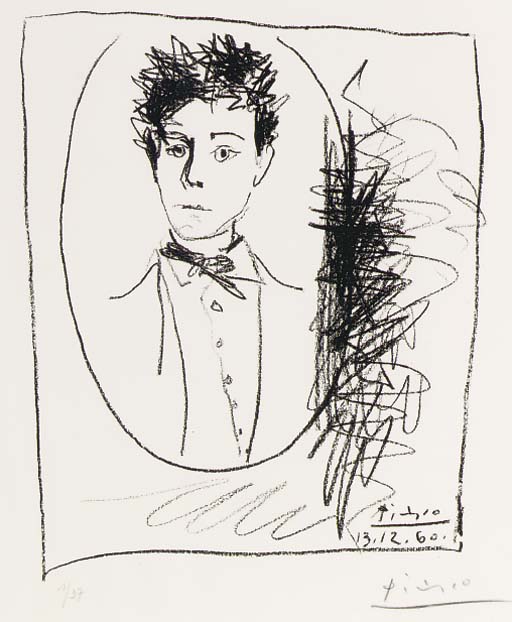 Portrait d'Arthur Rimbaud par Pablo Picasso