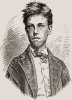 Portrait d'Arthur Rimbaud. Illustration figurant sur l'dition originale des Potes Maudits