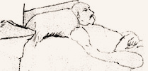 Arthur sur son lit de mort, par Isabelle Rimbaud