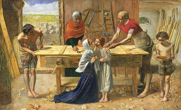 Sir John Everett Millais (1829-1896) - Christ in the House of His Parents (The Carpenter's Shop)
